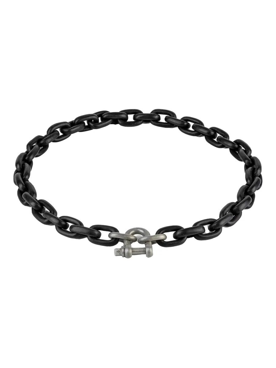 серебряное колье Charm Chain Choker 1