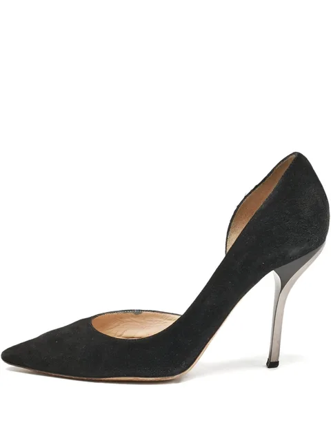 Suede Pointed Toe Pumps