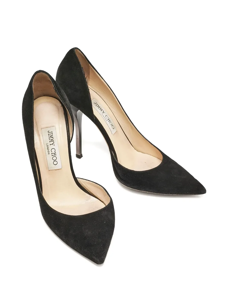 Suede Pointed Toe Pumps 4