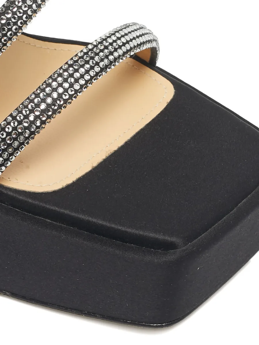 Sydney platform satin sandals 8