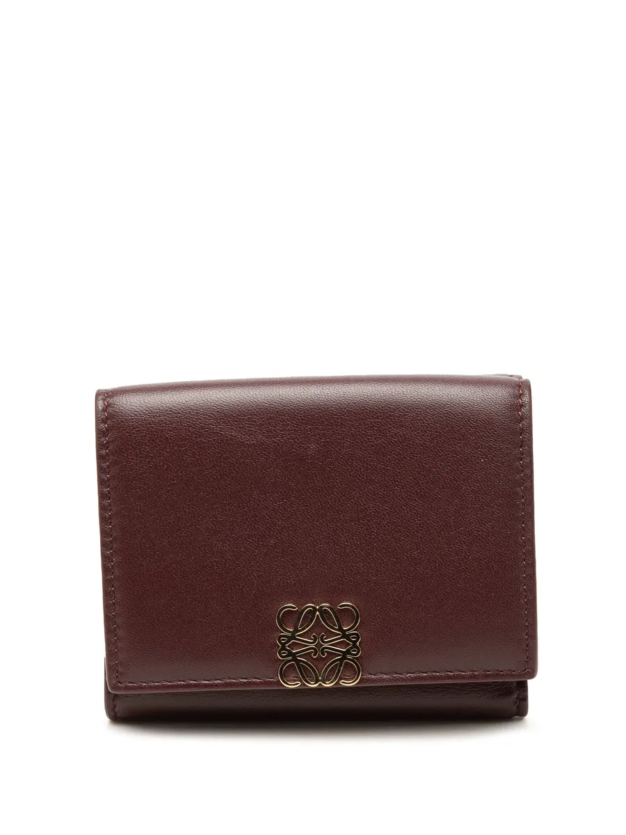 2024 Leather Anagram Trifold Wallet small wallets 2