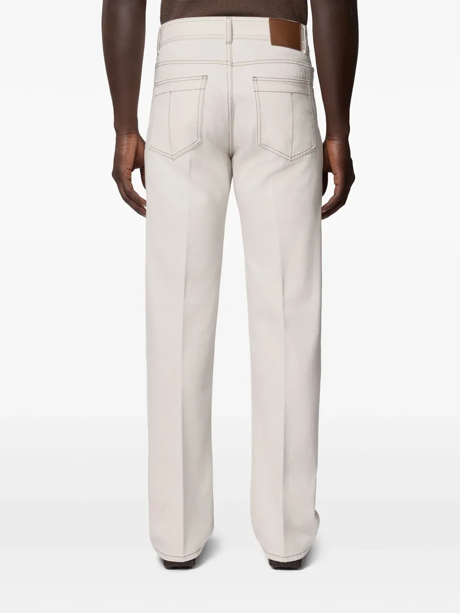 pressed-crease jeans 7