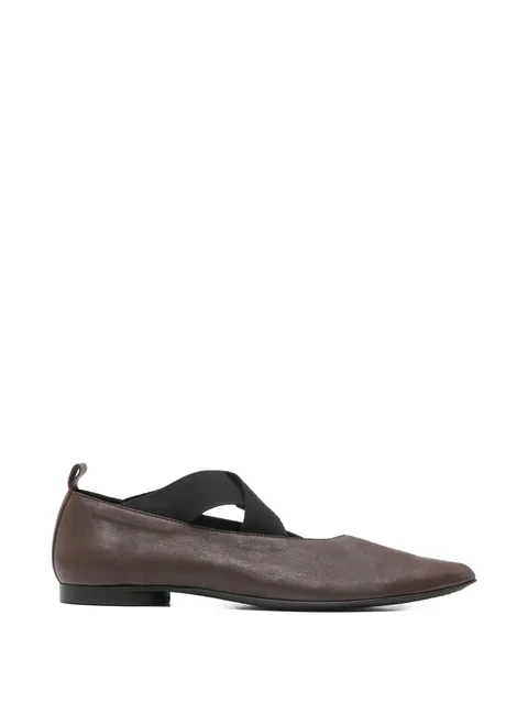 criss-cross leather pumps