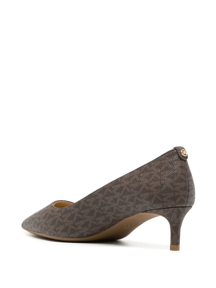Alina 50mm monogram-print pumps 6