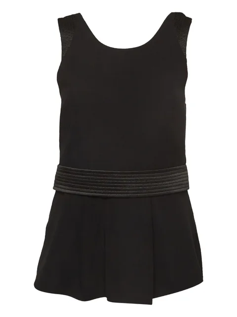 peplum-waist top