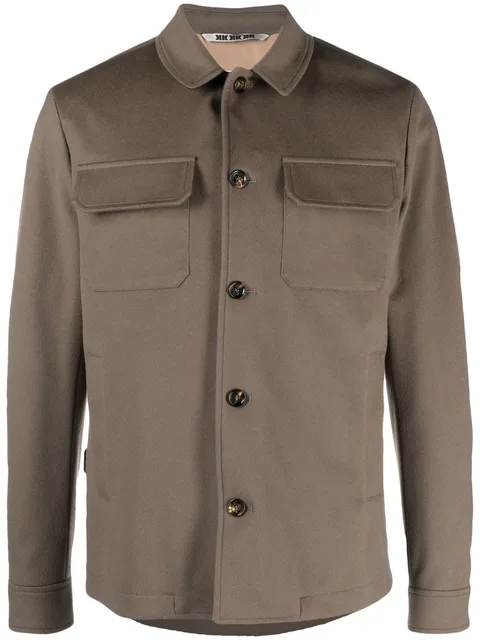patch-pockets wool jacket