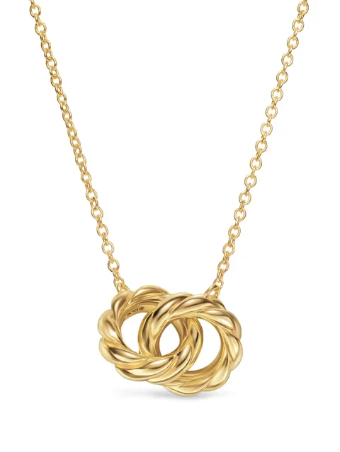 колье Sculpted Cable из желтого золота (2 мм)
