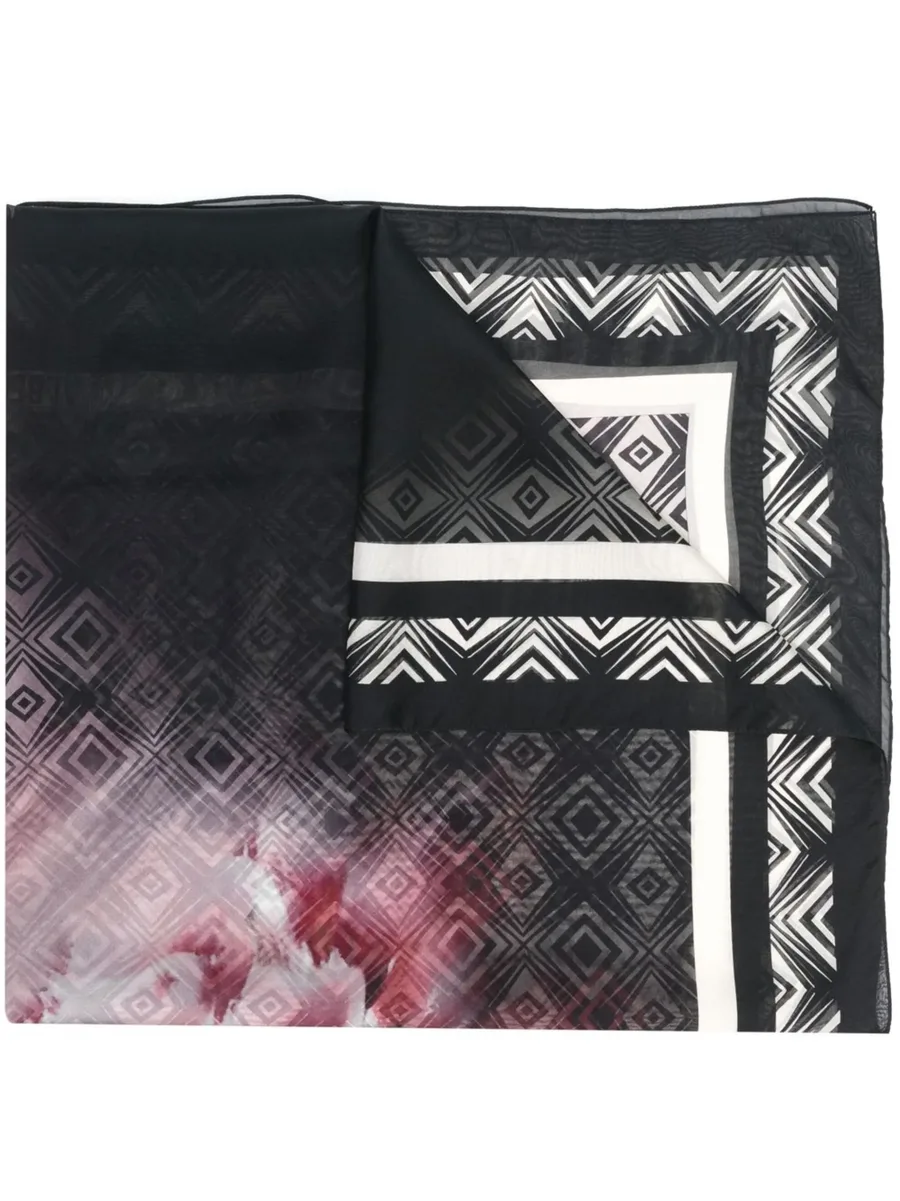 шелковый платок с геометричным принтом 1