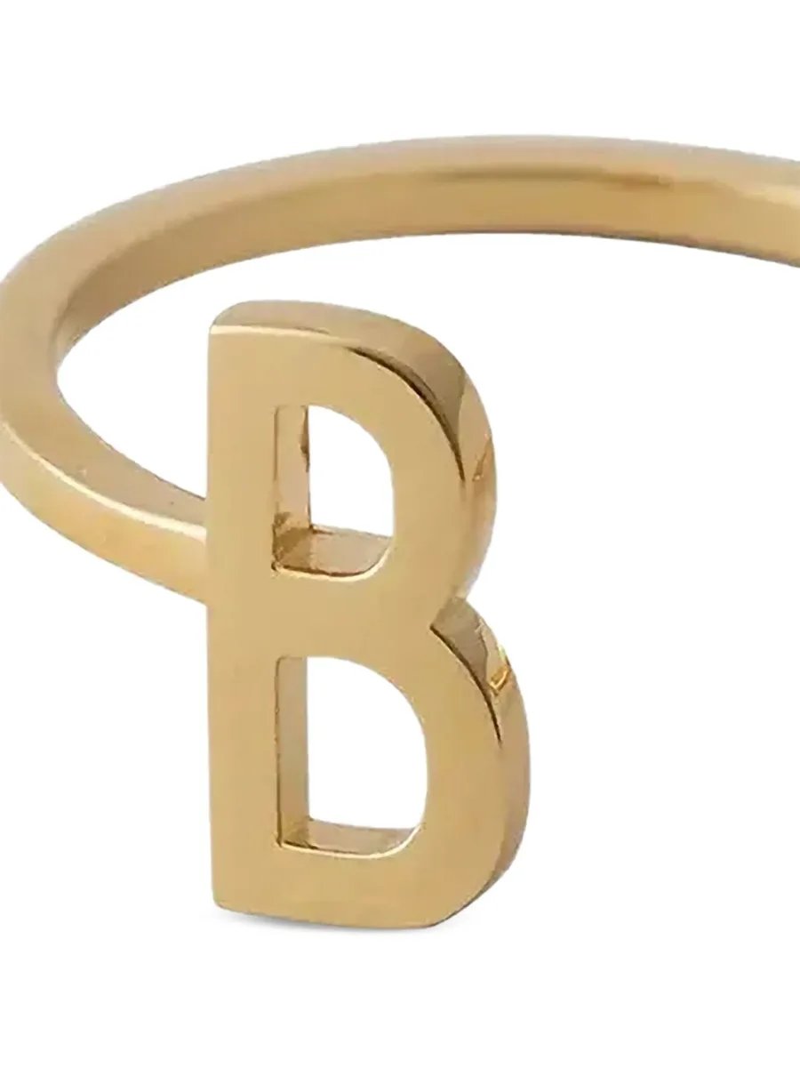 кольцо с инициалом 2