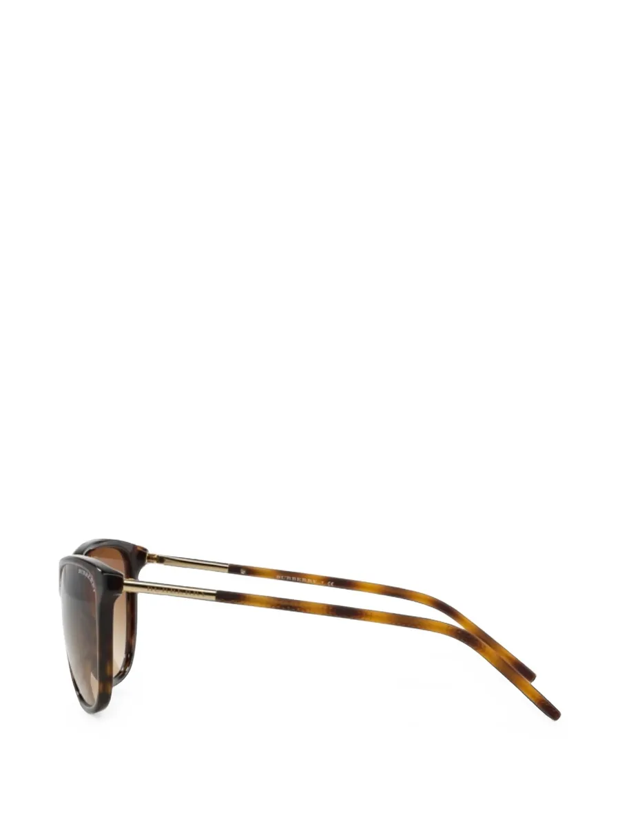 tortoiseshell-effect geometric-frame sunglasses 4
