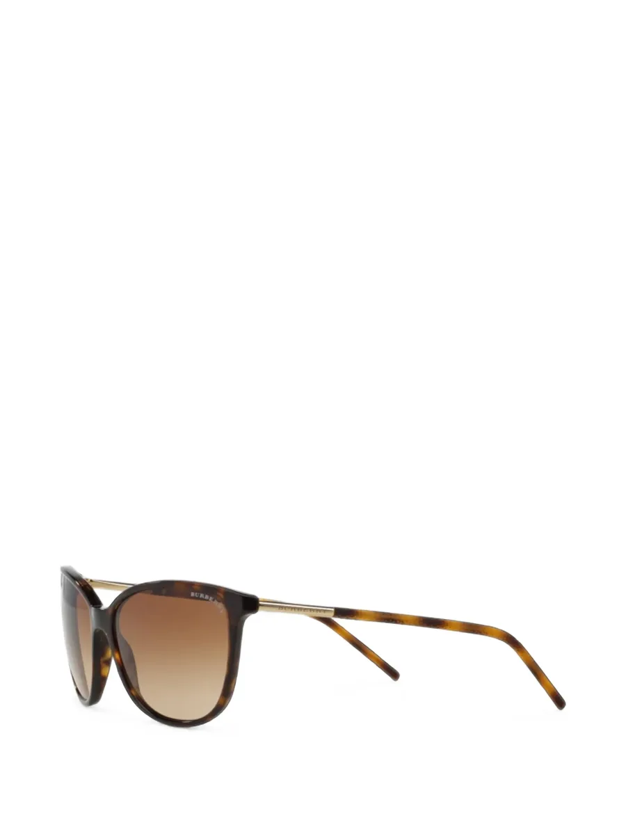 tortoiseshell-effect geometric-frame sunglasses 2