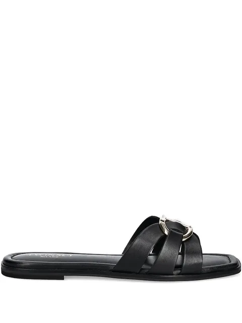crossover flat sandals