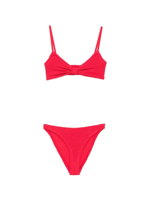 Alicia crinkle-effect bikini