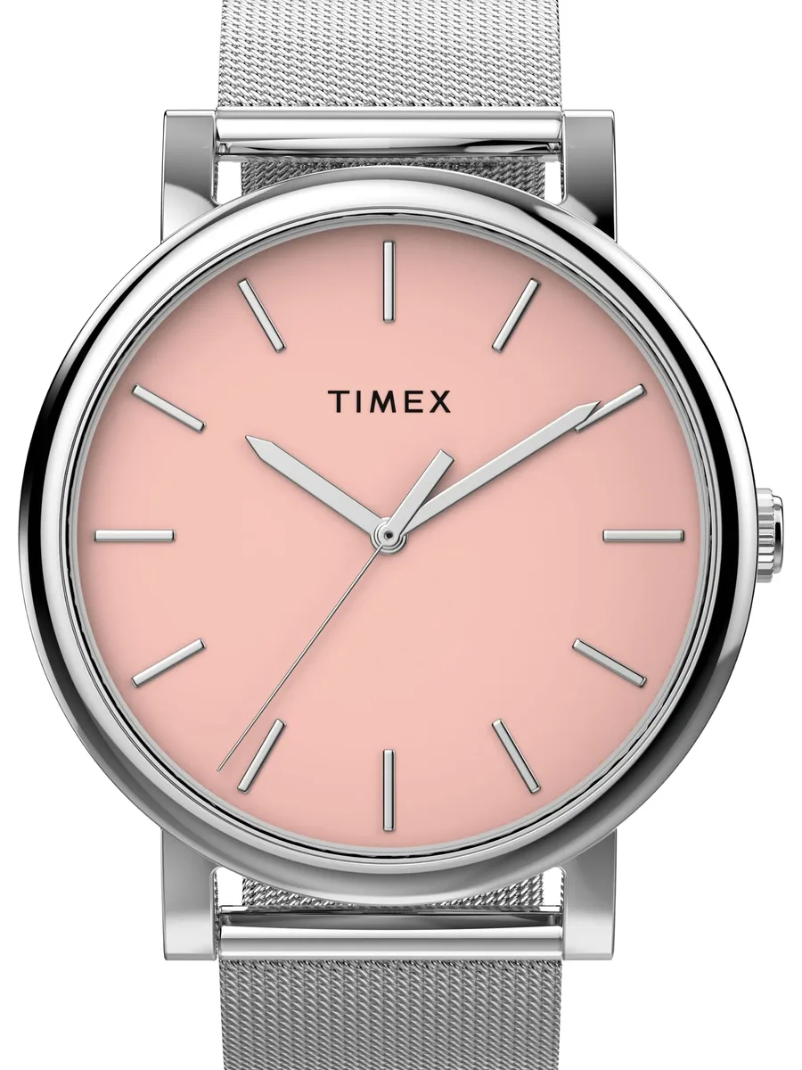наручные часы Silver-Tone Pink Dial 38 мм 2