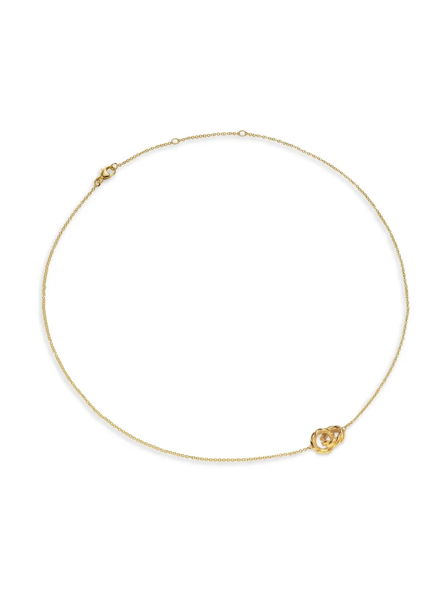 колье Sculpted Cable из желтого золота (2 мм) 2
