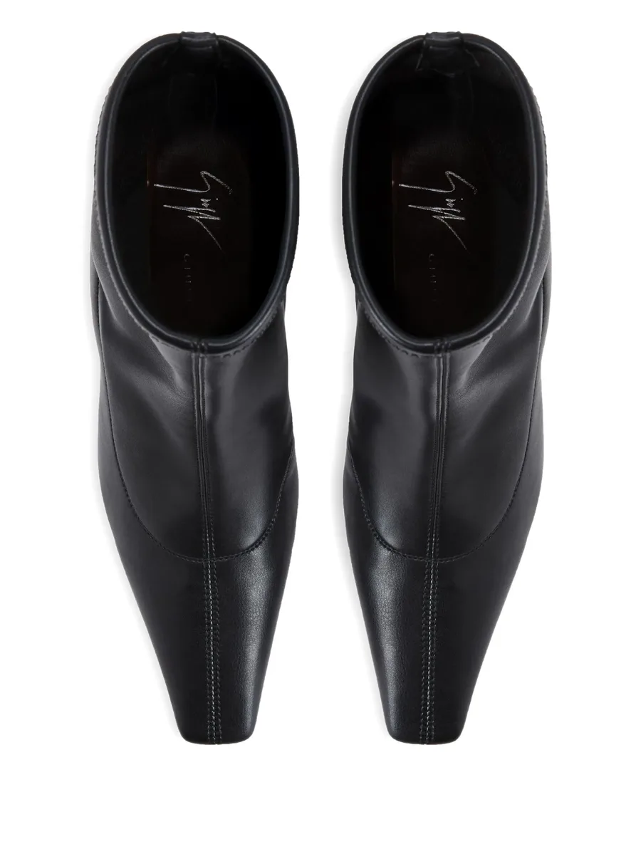 Janiee Stretch 90 square-toe sock boots 4