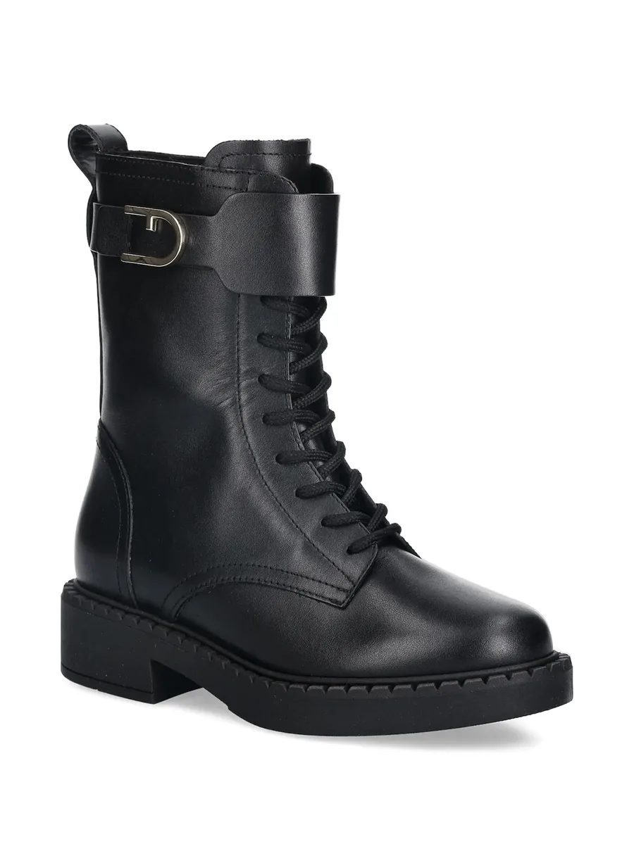 buckle-fastening lace-up boots 4