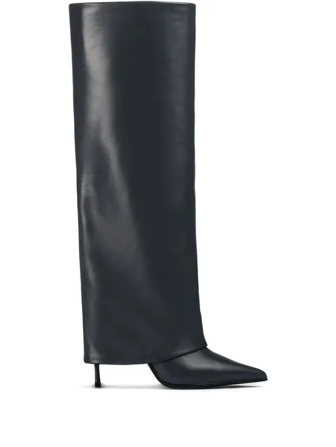 110mm Andy leather cuffed boots