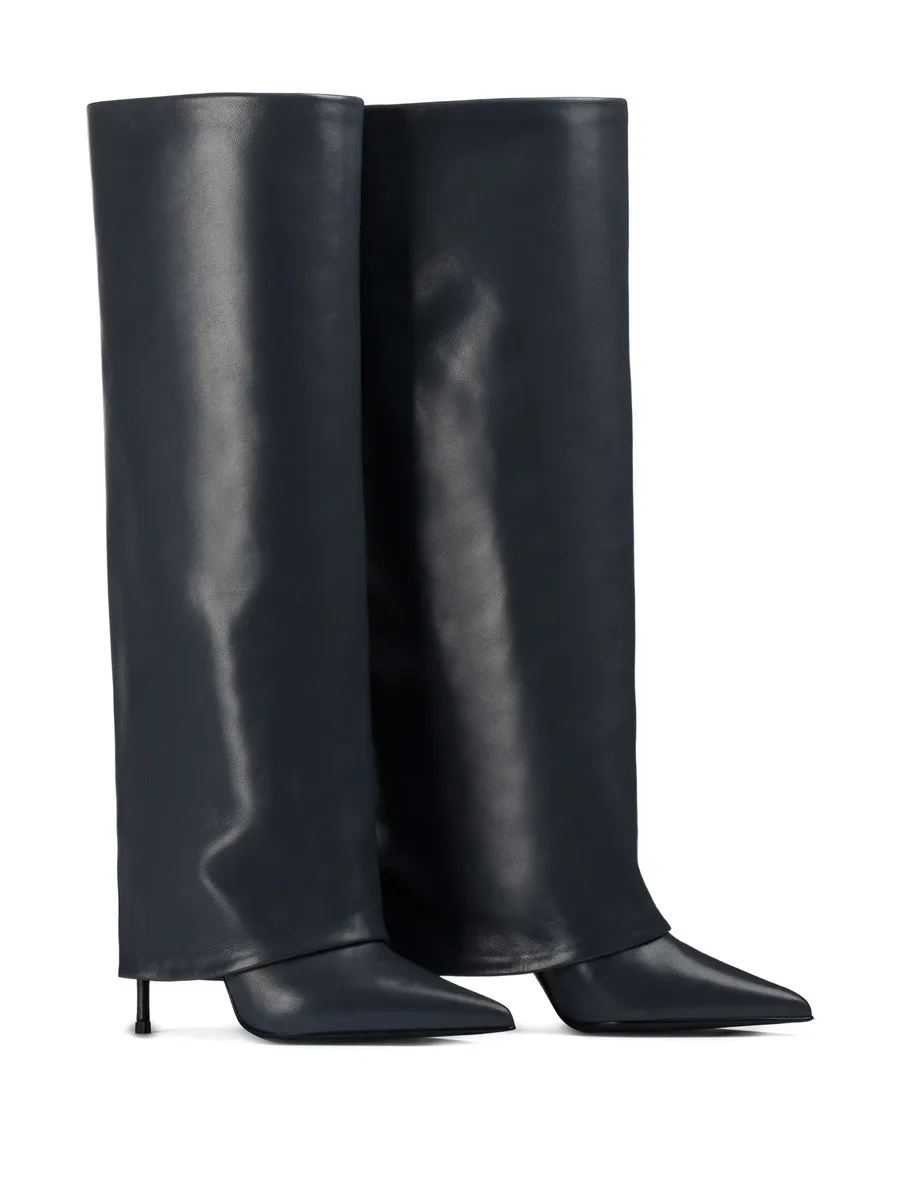110mm Andy leather cuffed boots 3