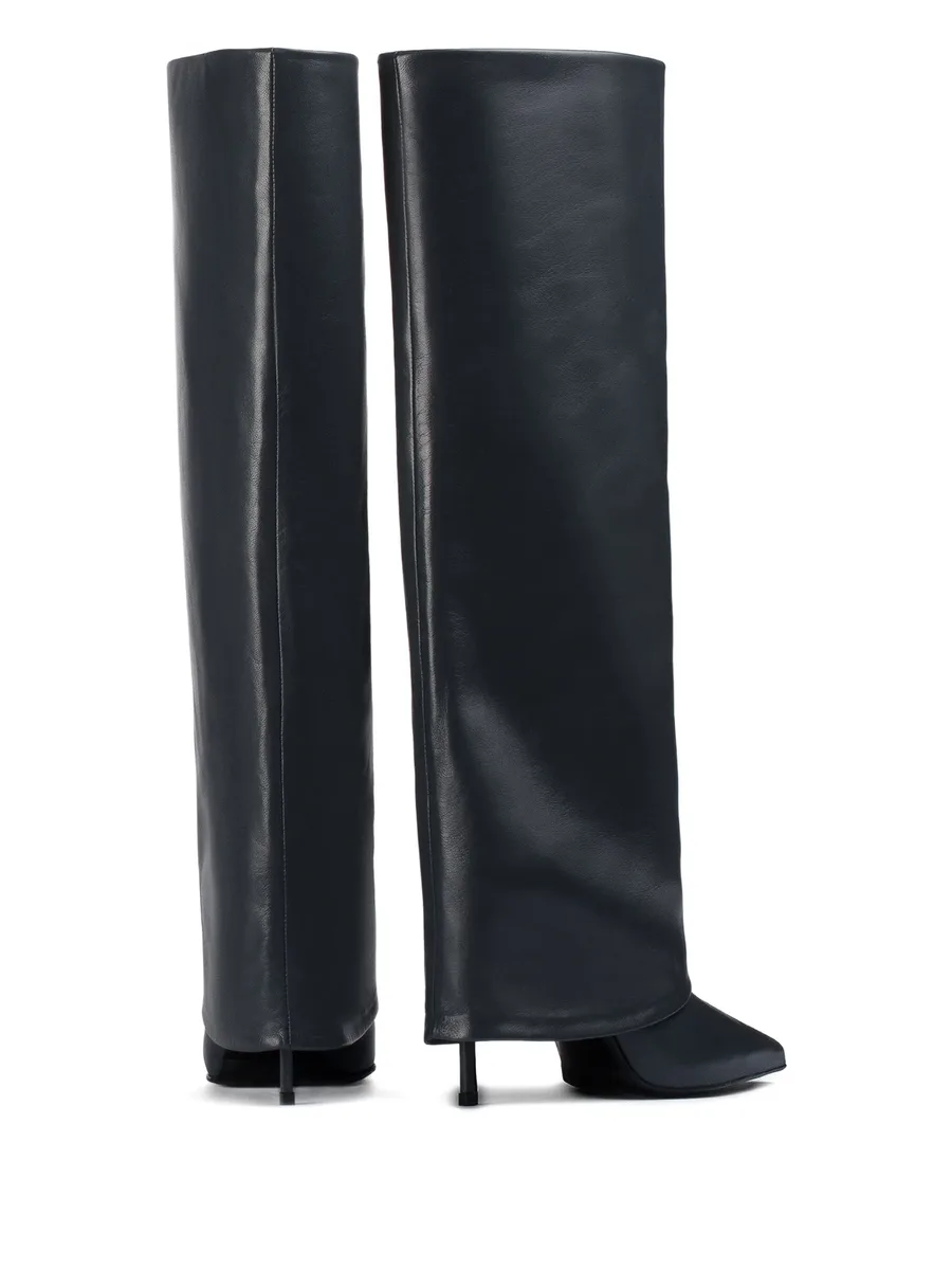 110mm Andy leather cuffed boots 6