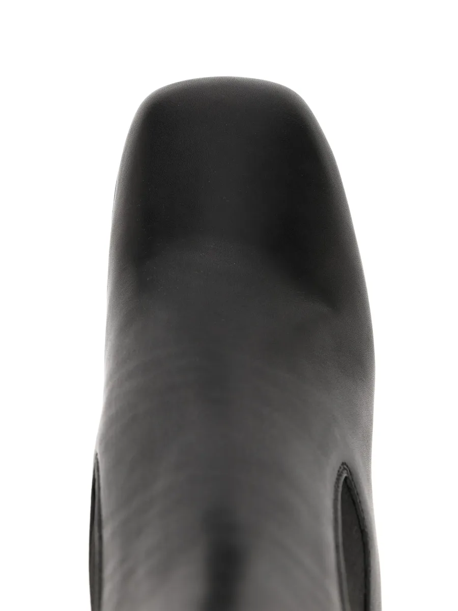 125mm leather platform boots 8