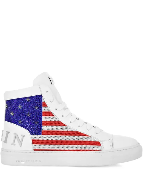 mid top sneakers star studs America