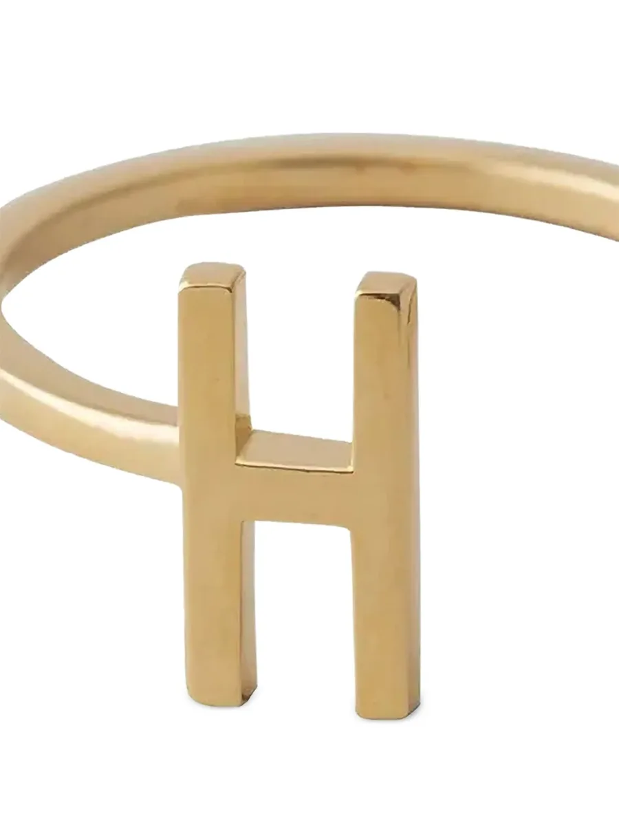 кольцо с инициалом H 2