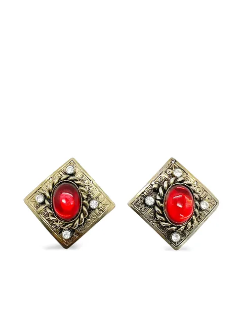 серьги Silver Ruby Plaque (1980-е годы)