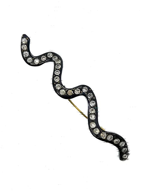 брошь Art Deco Crystal Snake (1930-е годы)