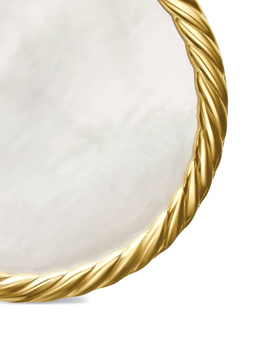 подвеска DY Elements Disc из желтого золота с бриллиантами (24 мм) 7