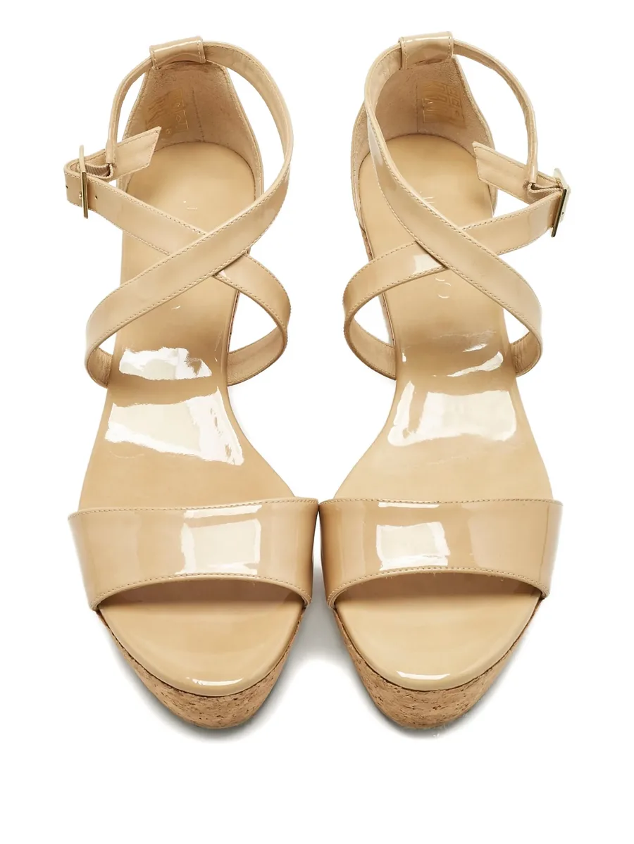 Portia cross-strap wedge-heel espadrilles 8
