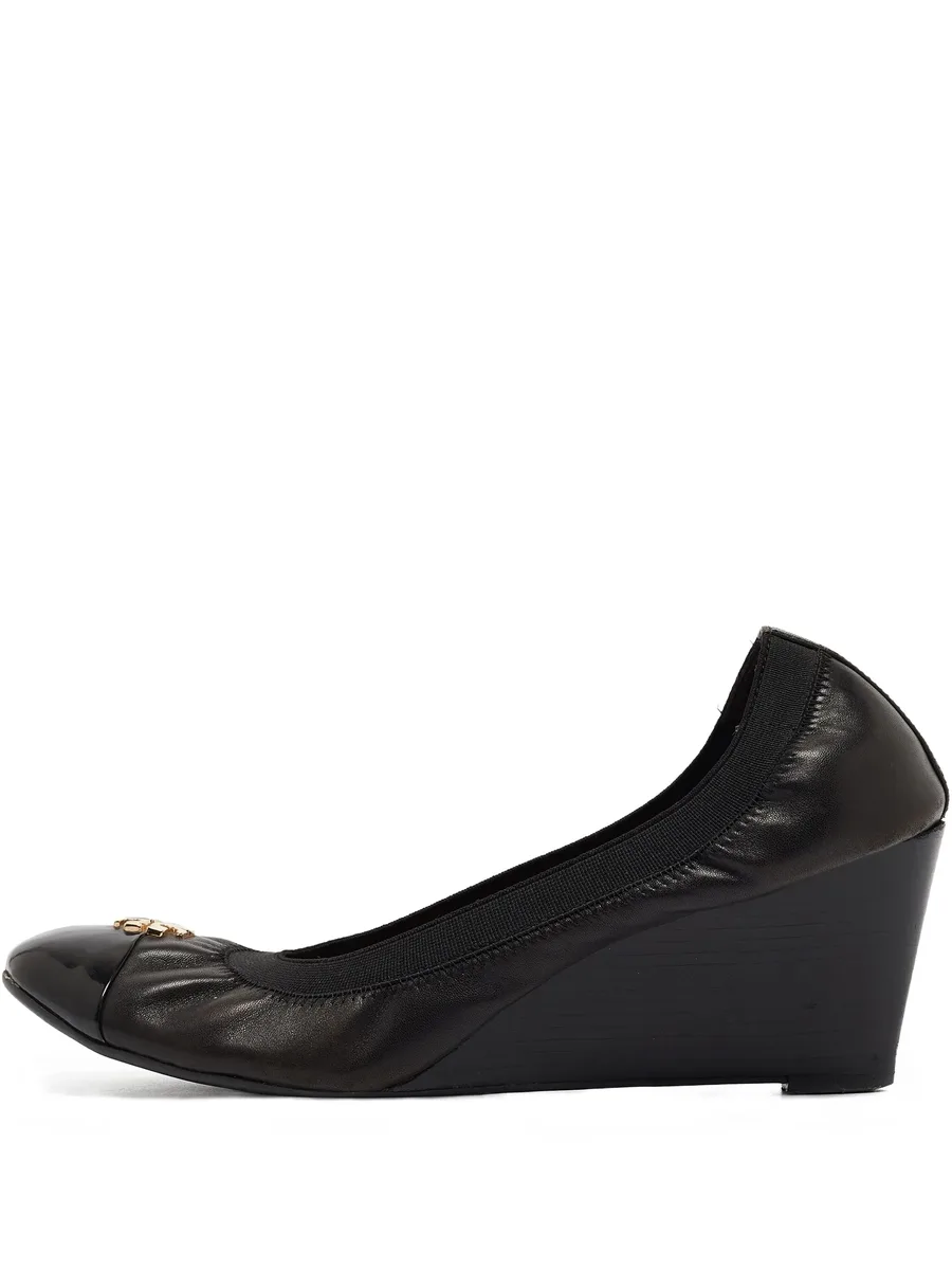 pre-owned 75mm Jolie wedge pumps 2