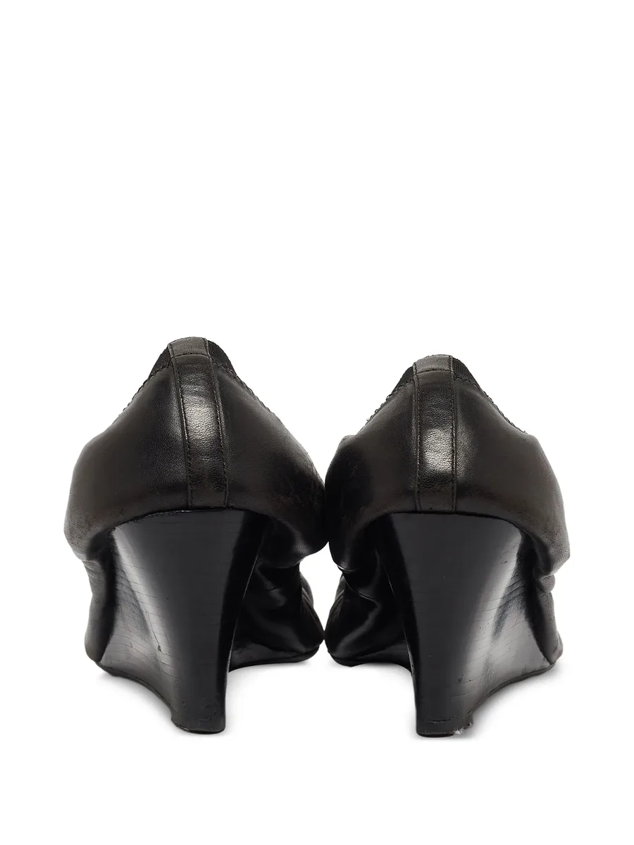 pre-owned 75mm Jolie wedge pumps 8