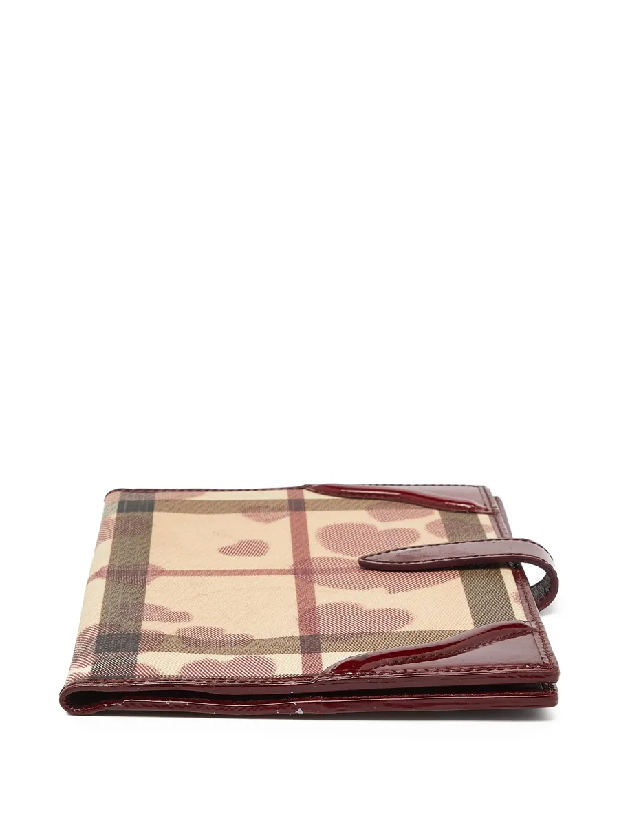 Heart Nova Check leather agenda cover 6