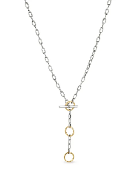 колье DY Madison Three Ring из серебра и желтого золота