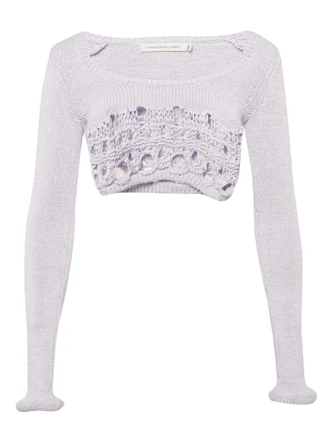 crochet openwork top