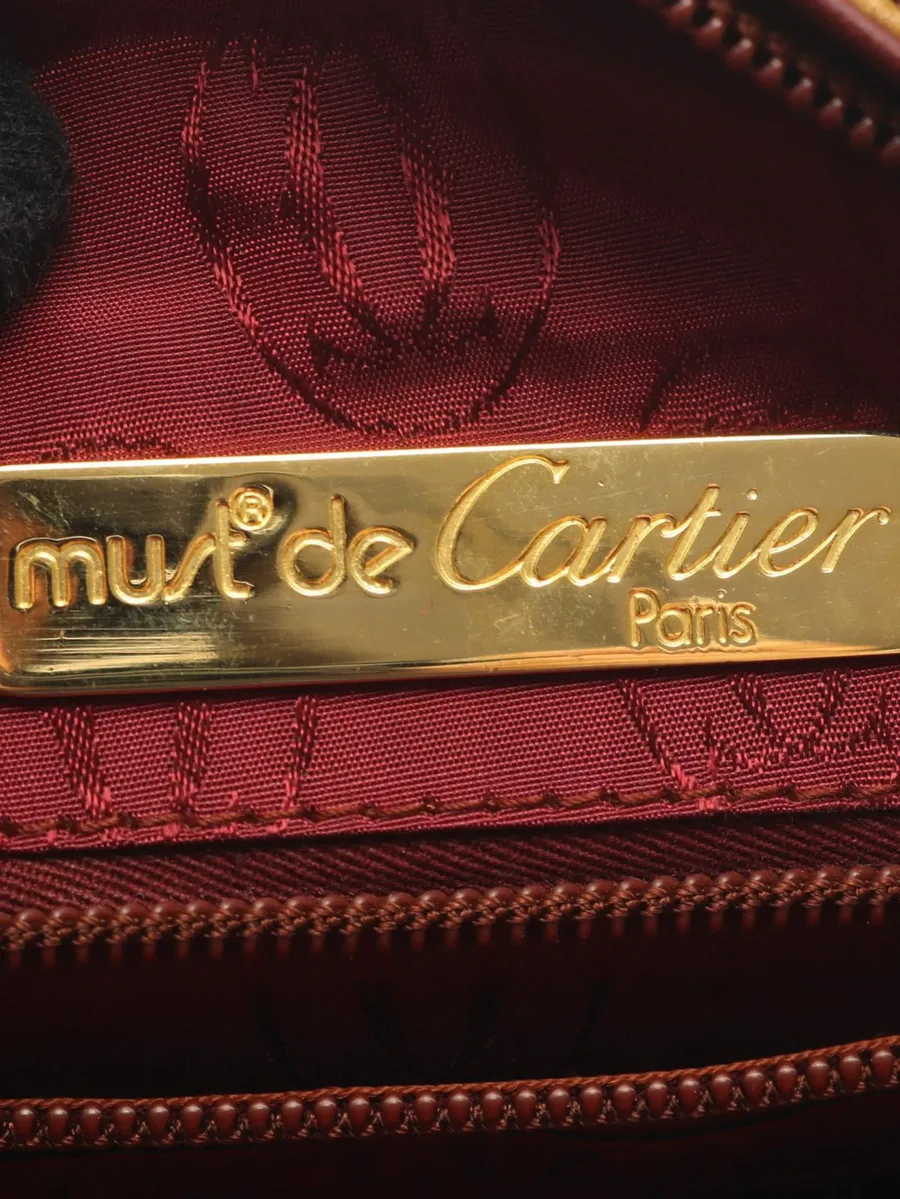 сумка через плечо Leather Must De Cartier (20 век) 5