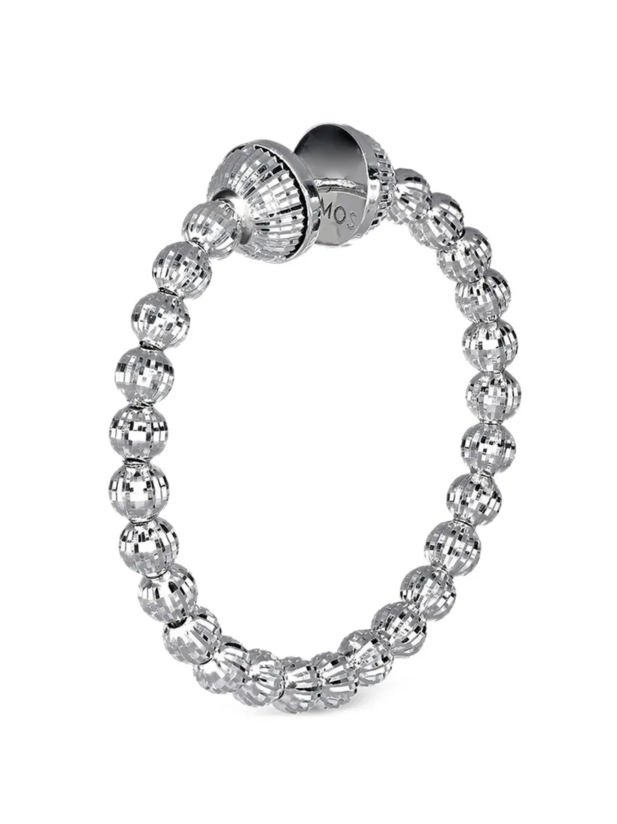 серьги-кольца Crystal с бусинами 2