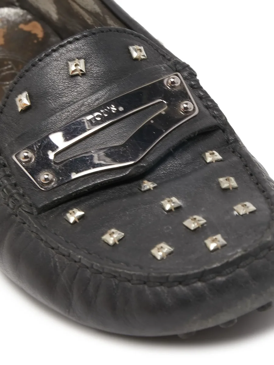 studded leather penny loafers 6