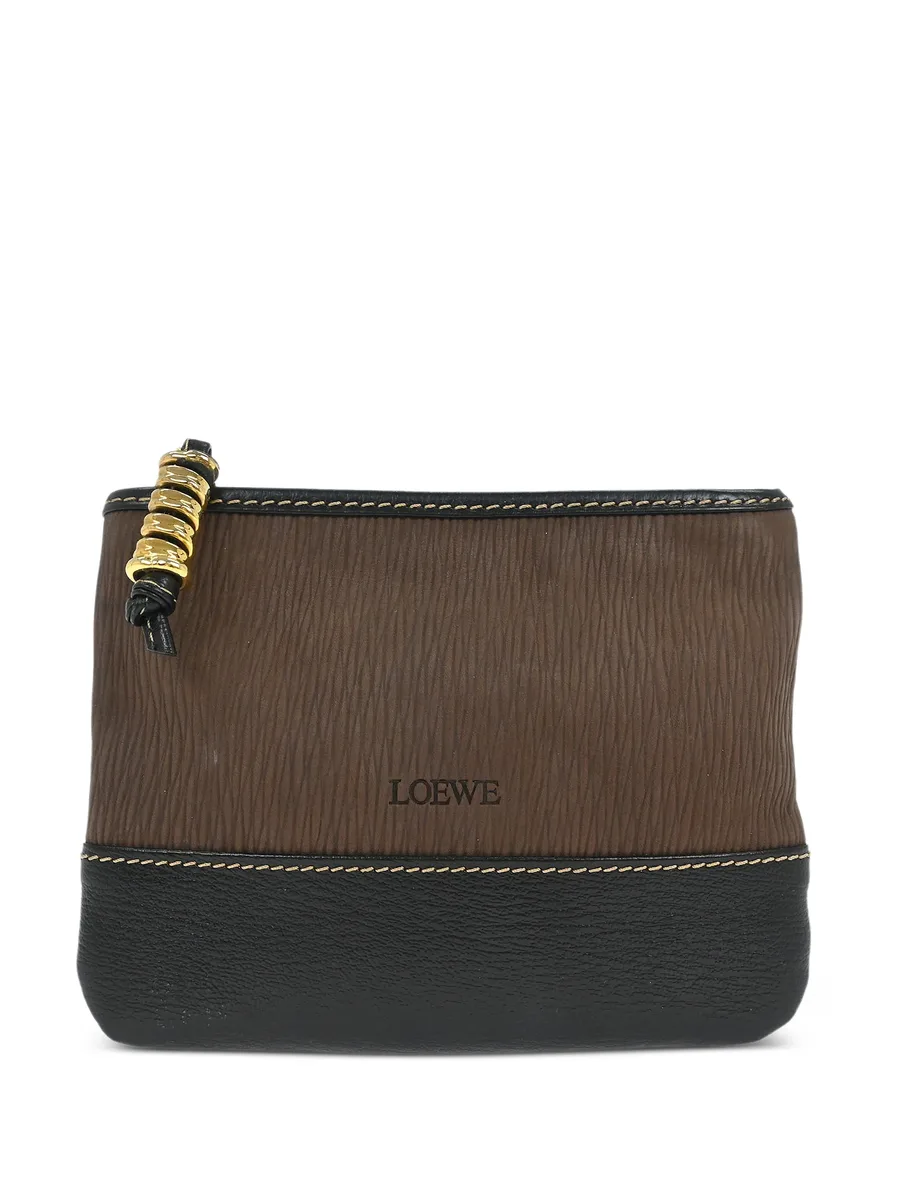1990-2000s Velasquez two-tone leather pouch bag 2