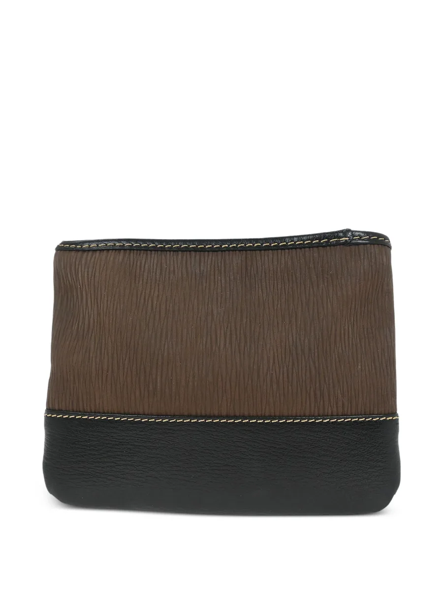1990-2000s Velasquez two-tone leather pouch bag 3