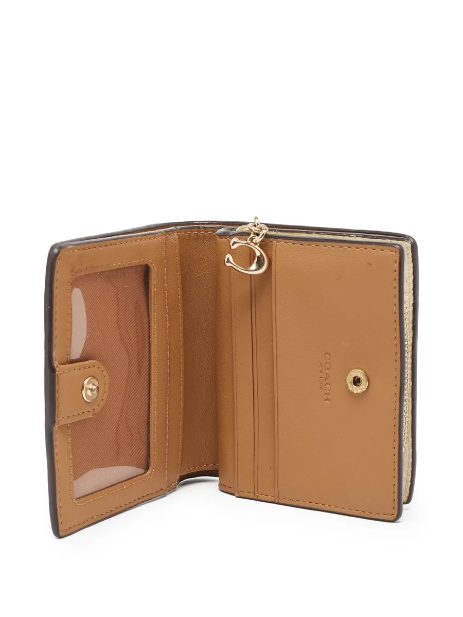 pre-owned Snap textured zip-around wallet 5