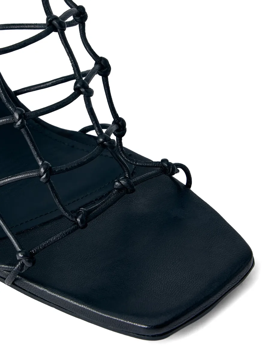 Web Cantilever caged sculpted wedge sandals 3