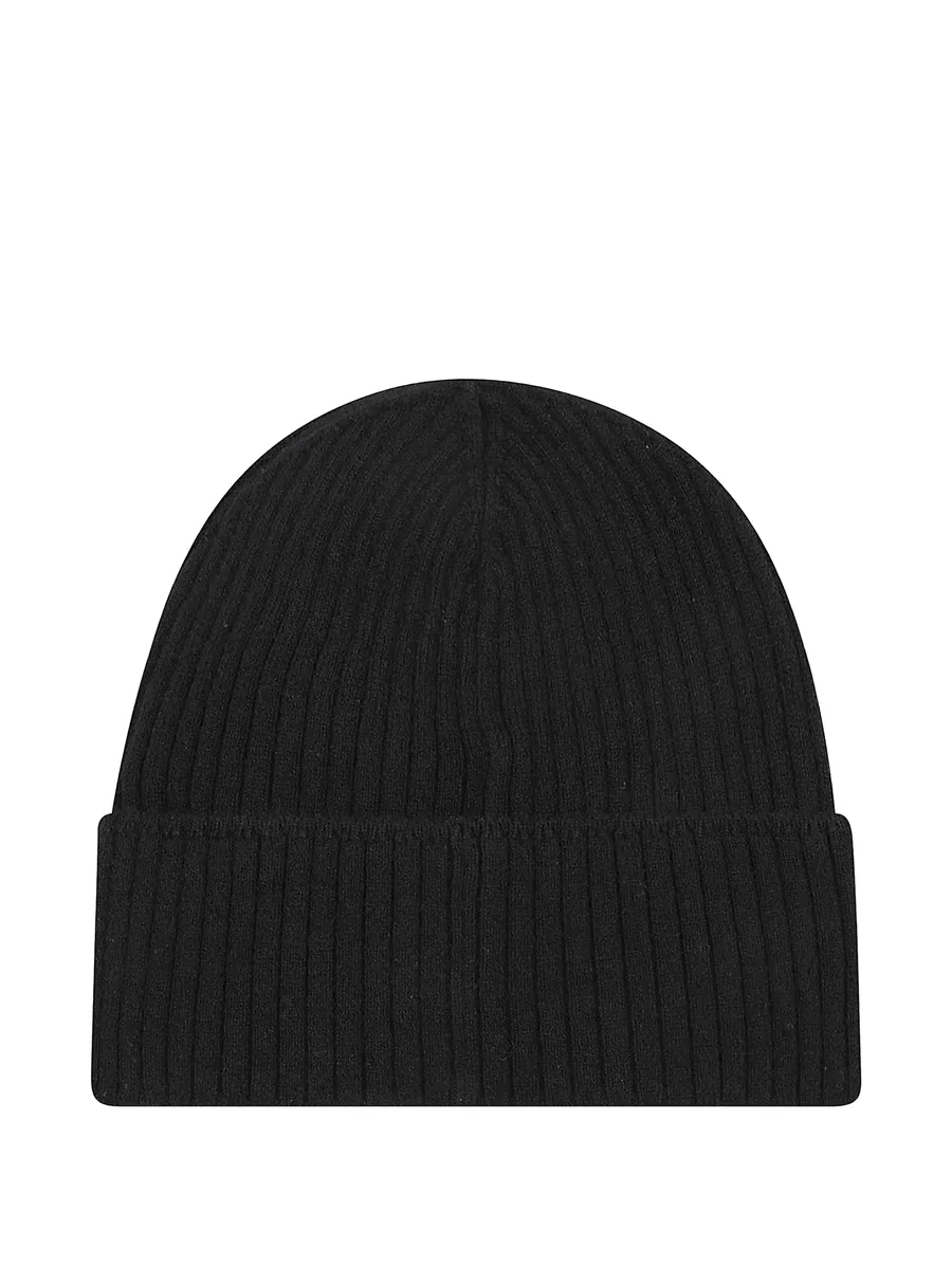 pierced ribbed-knit beanie hat 2