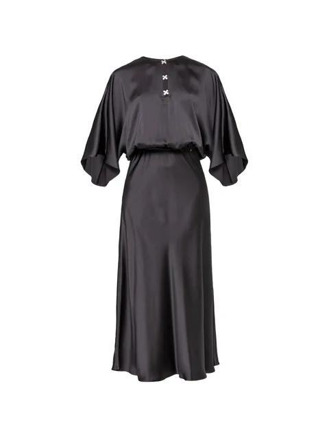satin midi dress