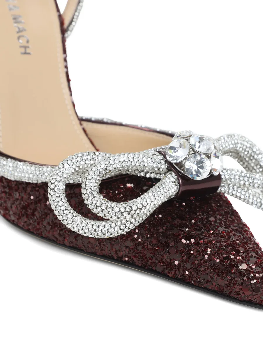 110mm Double Bow crystal-embellished pumps 5