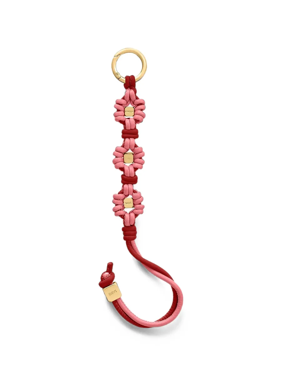 Wristlet leather bag charm 2