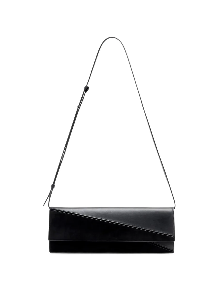 Hex clutch in smooth calf and lux suede 5