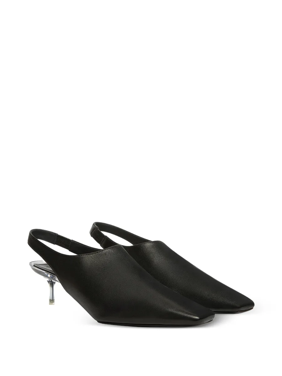 transparent-heel slingback pumps 4
