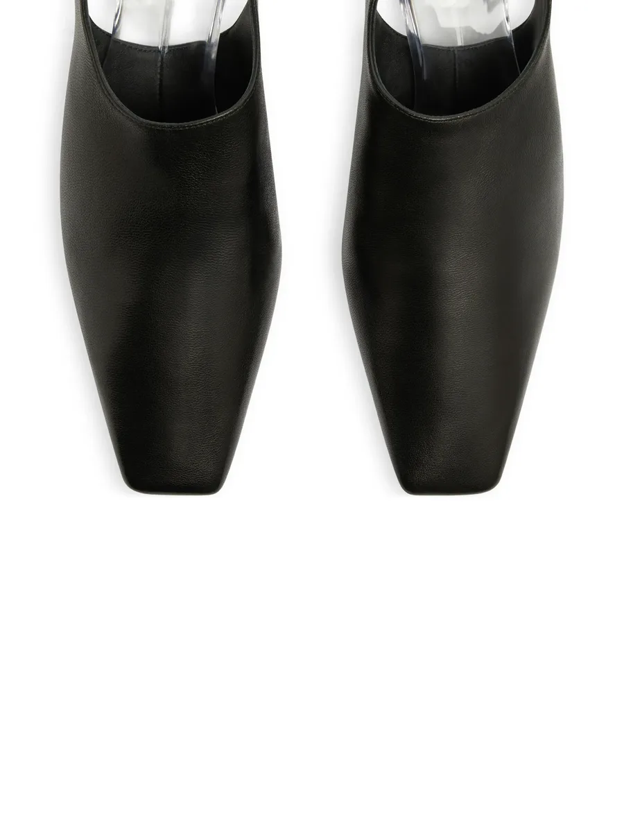 transparent-heel slingback pumps 6